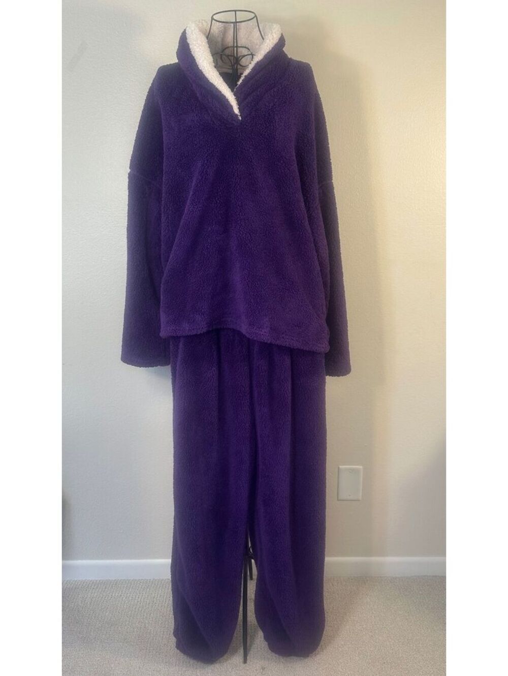 Fuzzy Purple Cozy Matching Set/ Tracksuit